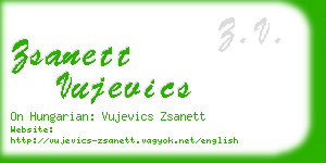 zsanett vujevics business card